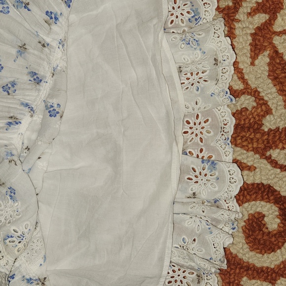 Loveshackfancy Becca Skirt in Brilliant Blue floral Sz P - Picture 10 of 14